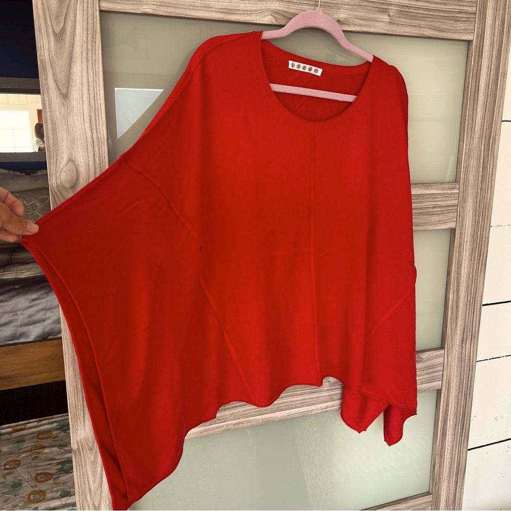 RED HOT! Komun luxury bamboo and cashmere poncho